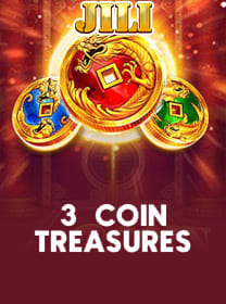 3 Coin Treasures Slot: RTP Tinggi dan Volatilitas Rendah game cover